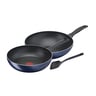 Tefal Clear Cook 3s Set B266S3 - Frypan 26cm + Wok Pan 28cm + Small Spatula