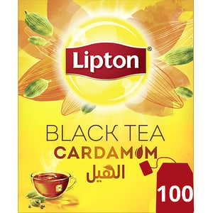 Lipton Flavoured Black Tea Cardamom 100 Teabags