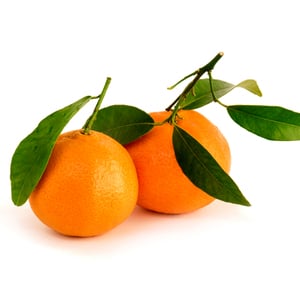 Citrus Mandarin With Leaves