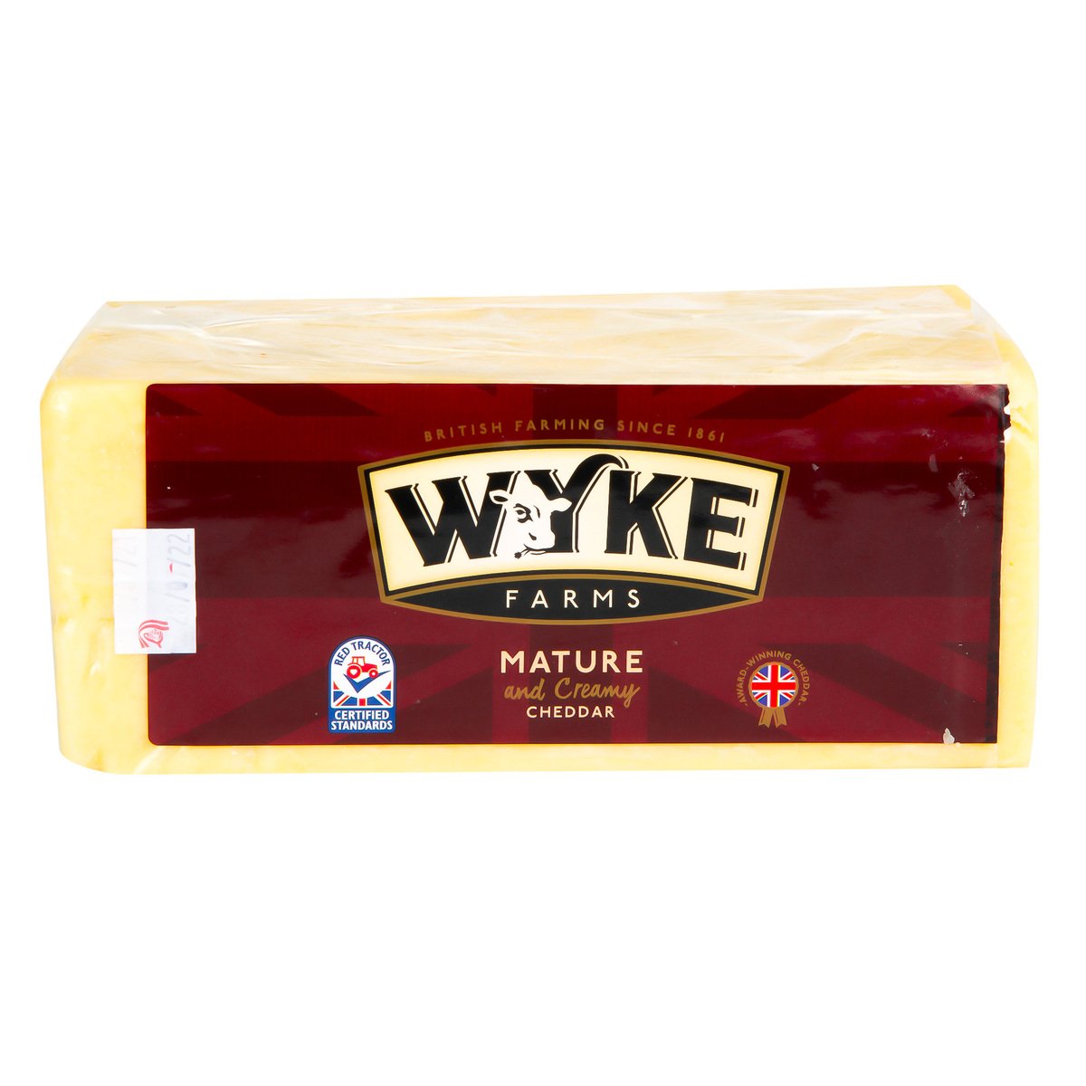Wyke Farms English White Mature And Creamy Cheddar Slices 250 g