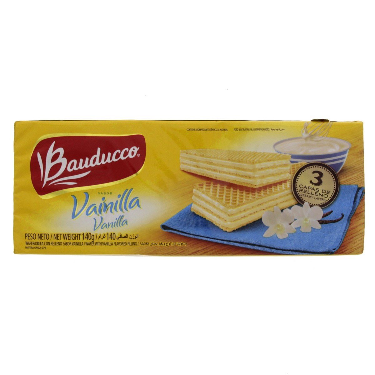 Bauducco Vanilla Wafer 140 g