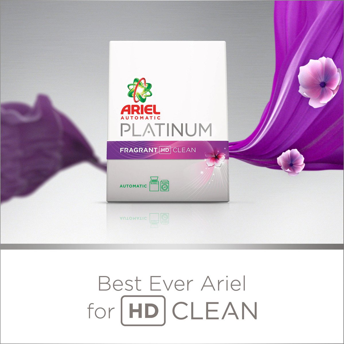 Ariel Platinum Laundry Powder Detergent Fragrant HD Clean 5kg
