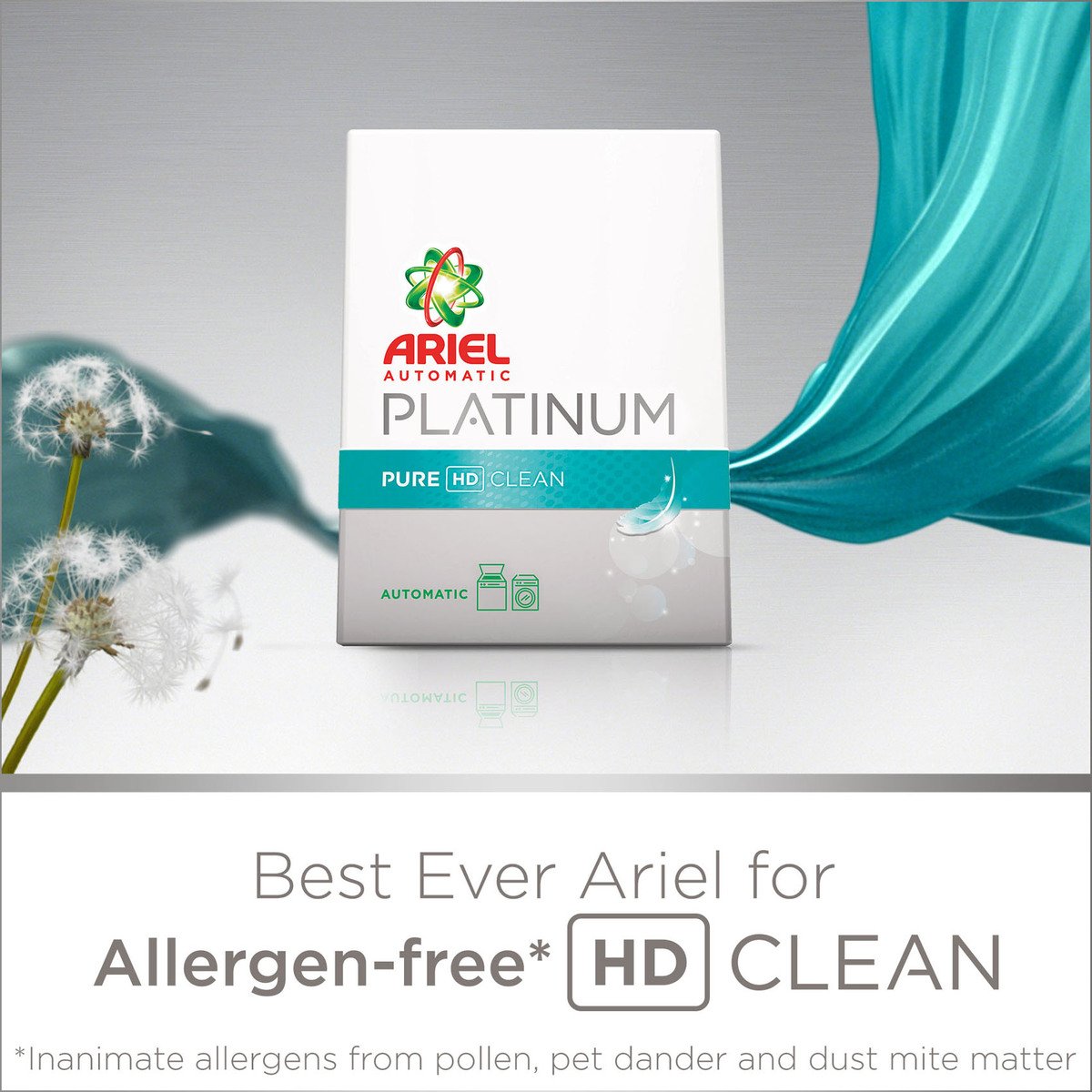 Ariel Automatic Platinum Laundry Powder Detergent Pure HD Clean 2.5kg