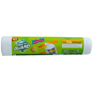 Bacti Guard Anti Bacterial Protection HD Biodegradable Garbage Bags 5 Gallons Size 46 x 52cm 30pcs