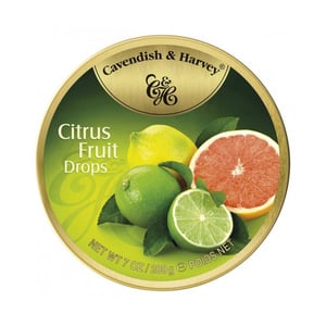 Cavendish & Harvey Candy Citrus Fruit Drops 200g