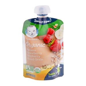 Gerber Organic Baby Food Fruits & Grain 99 g
