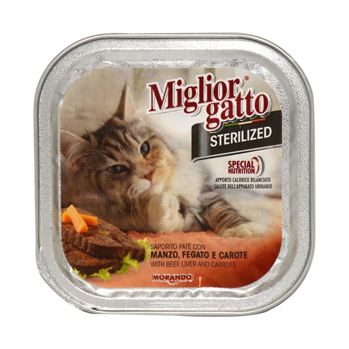 Miglior Gatto Cat food With Beef, Liver & Carrots Sterilized 100g