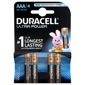 Duracell Ultra Power Type AAA Alkaline Batteries 4pcs