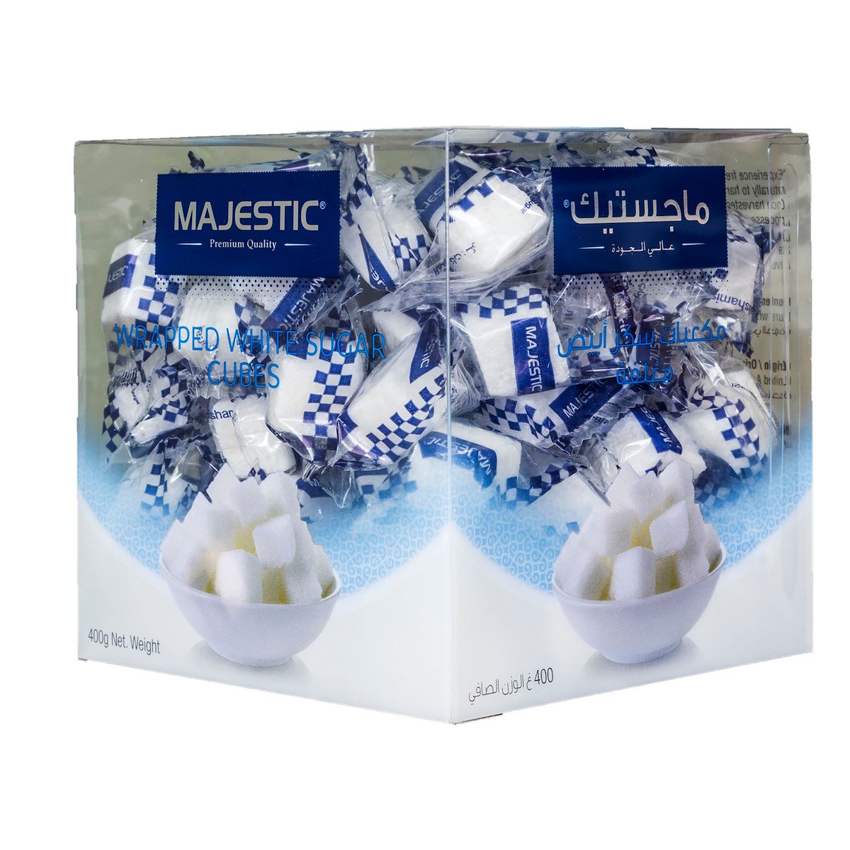 Majestic Wrapped White Sugar Cubes 400 g
