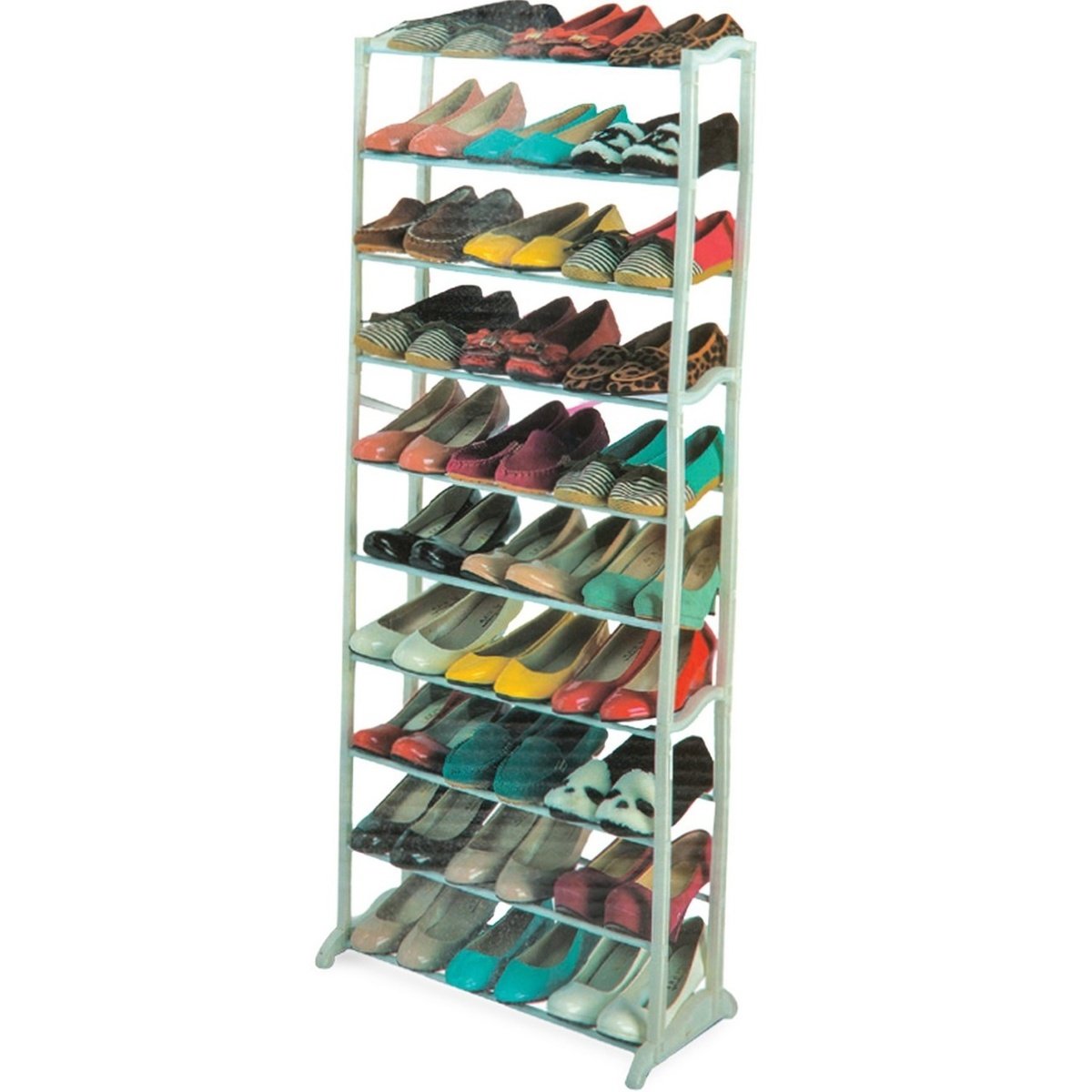 Home Shoe Rack 10 Tier Assorted Color