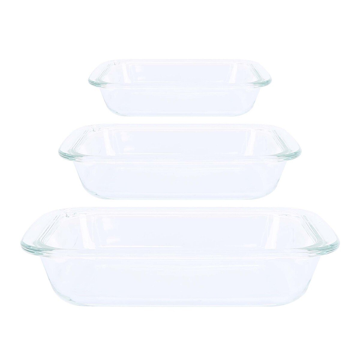 شيفلاين وعاء خبز مربع زجاجي HS0093-3LF من البورسليكات ، 1.0 لتر ، شفاف
