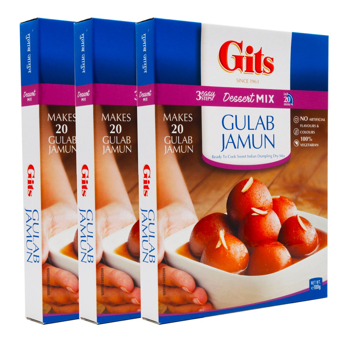 Gits Gulab Jamun Dessert Mix 3 x 100g