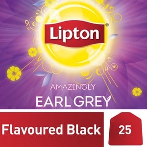 Lipton Flavoured Black Tea Bags Earl Grey 25s
