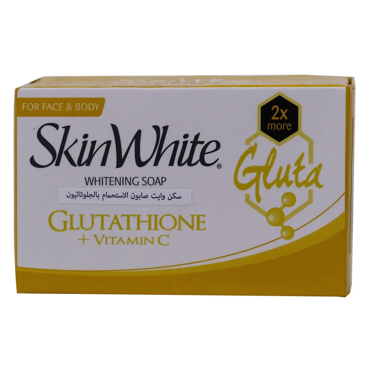 Buy Skin White Face & Body Whitening Soap Glutathione + Vitamin C 90g Online at Best Price | Bath Soaps | Lulu Kuwait in Kuwait
