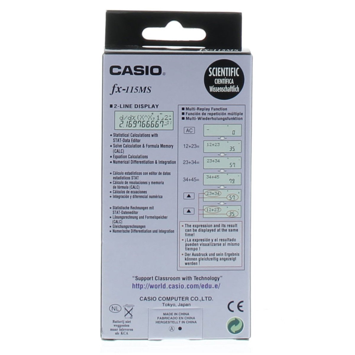 Casio Scientific Calculator FX-115MS