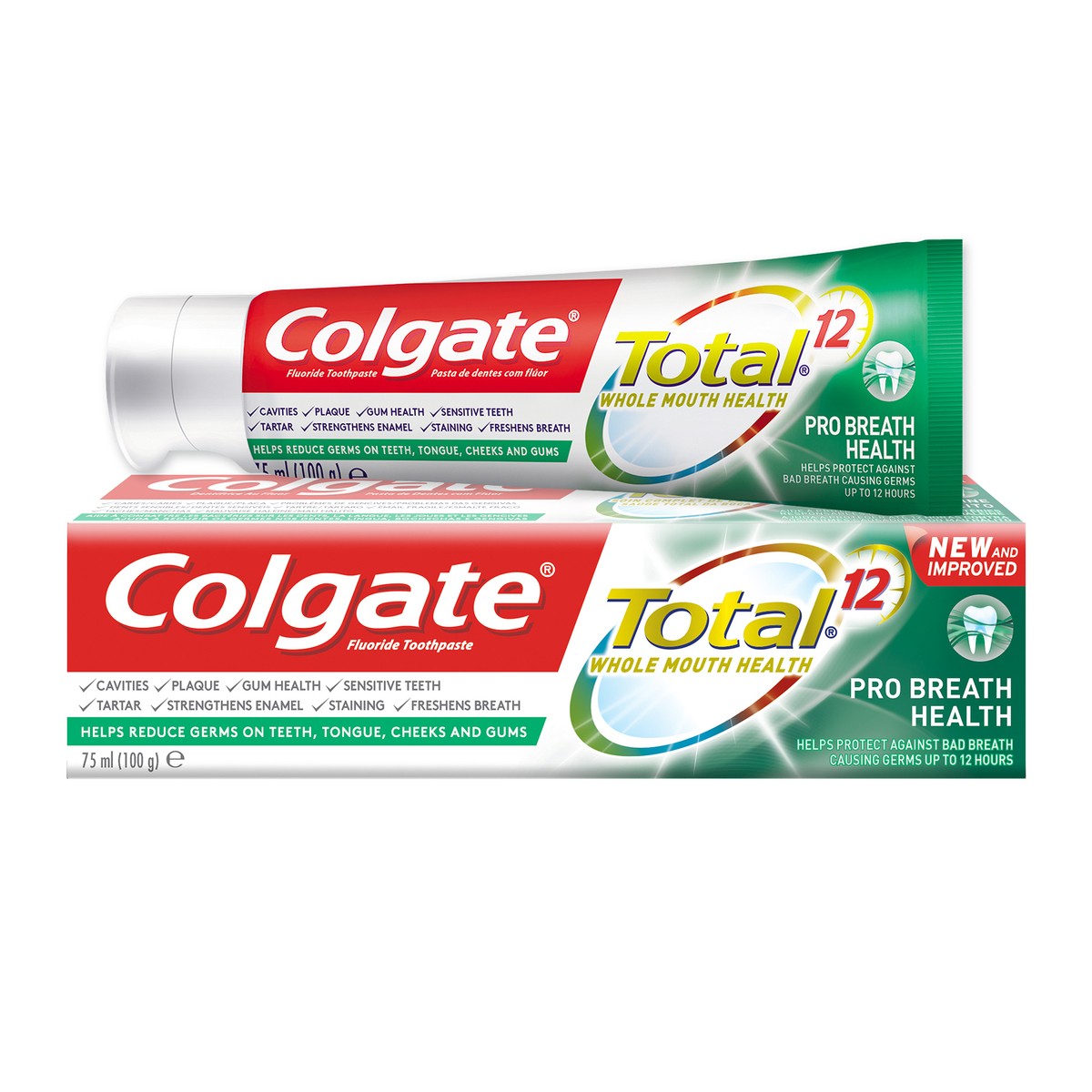 Colgate Toothpaste Total 12 Pro Breath Health 75 ml