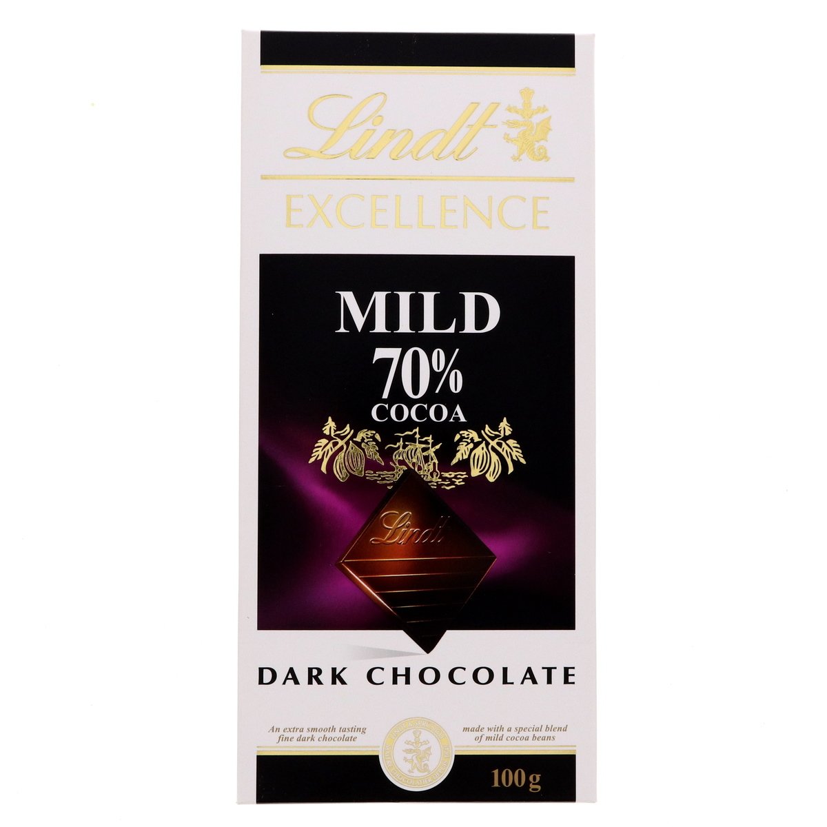 Lindt Excellence Mild 70% Cocoa Dark Chocolate 100 g