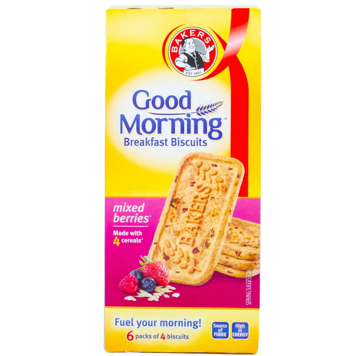Bakers Good Morning Breakfast Biscuits With Mixed Berries 6 x 50 g