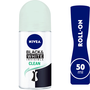 Nivea Women Anti Perspirant Roll-On Invisible For Black & White Clean 50ml