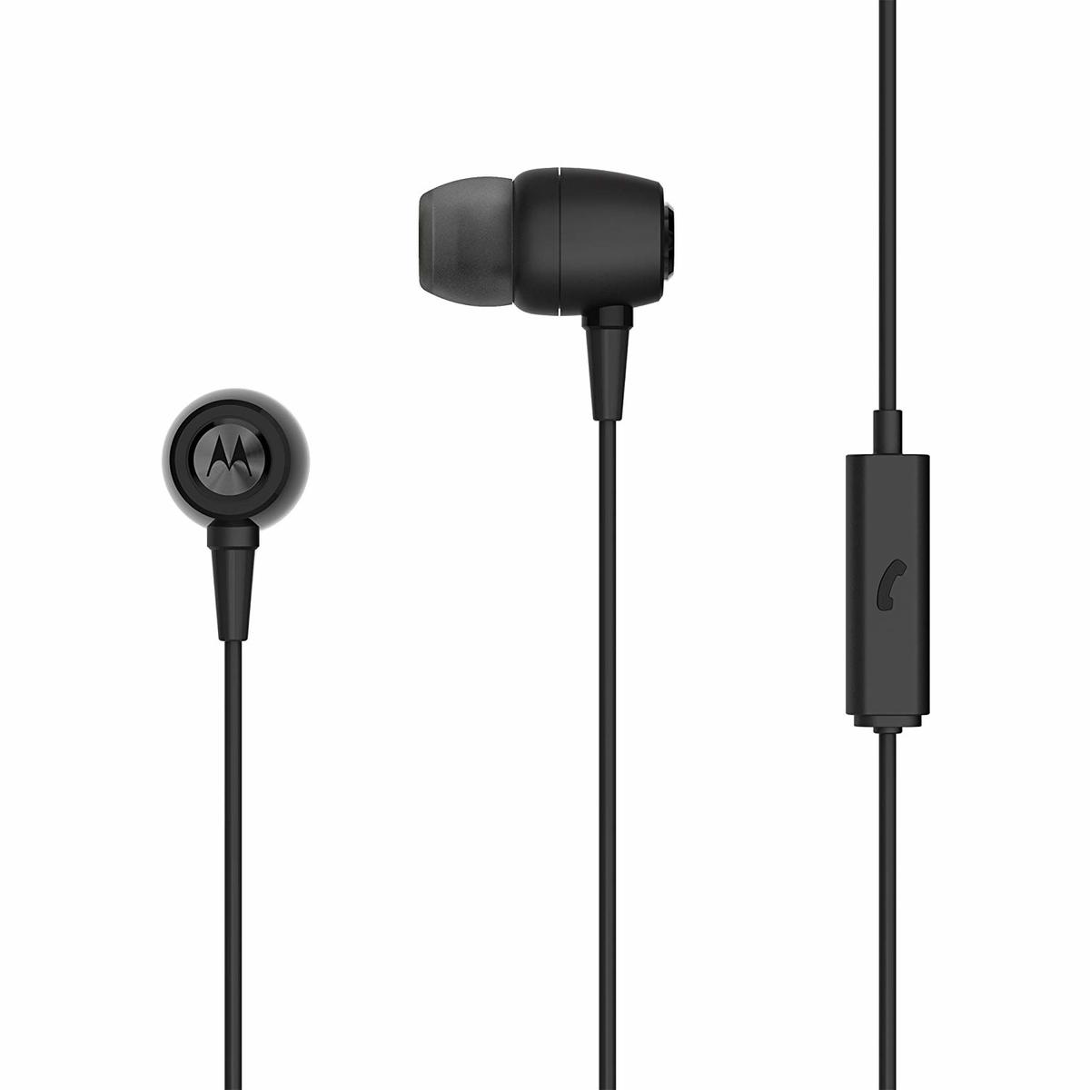 Motorola Sterio Metal Ear Buds In-Ear Headphones MMEB Black
