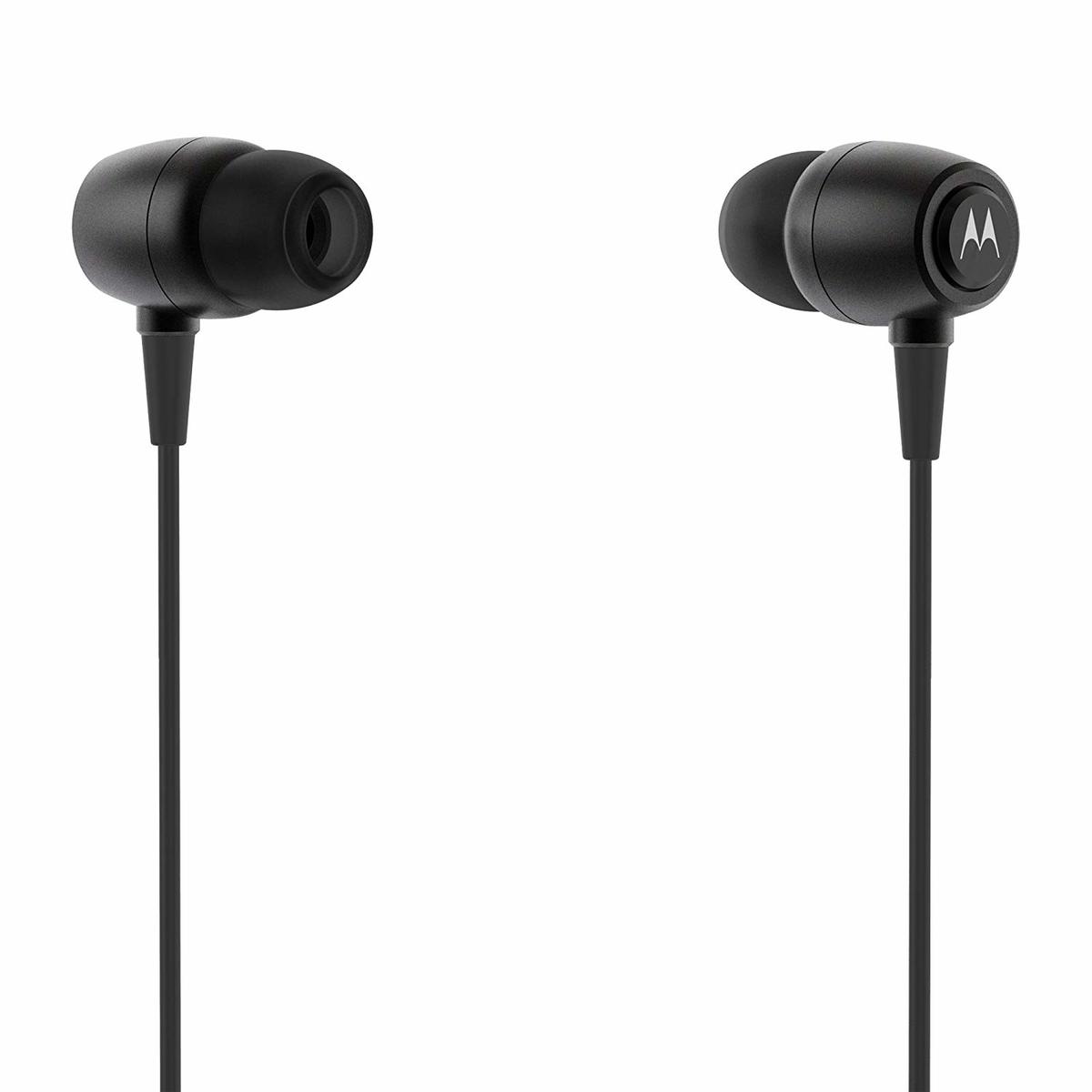 Motorola Sterio Metal Ear Buds In-Ear Headphones MMEB Black