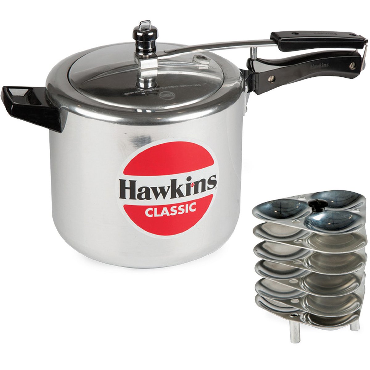 Hawkins Pressure Cooker 6.5Ltr + Idli Stand