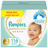 Pampers Premium Care Diapers Size 3, 6-10kg The Softest Diaper 116pcs