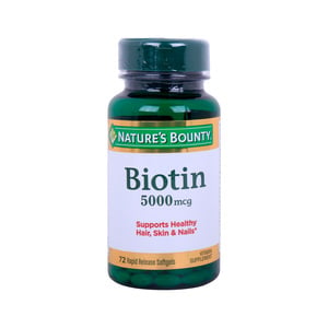 Nature's Bounty Biotin 5000mcg 72pcs