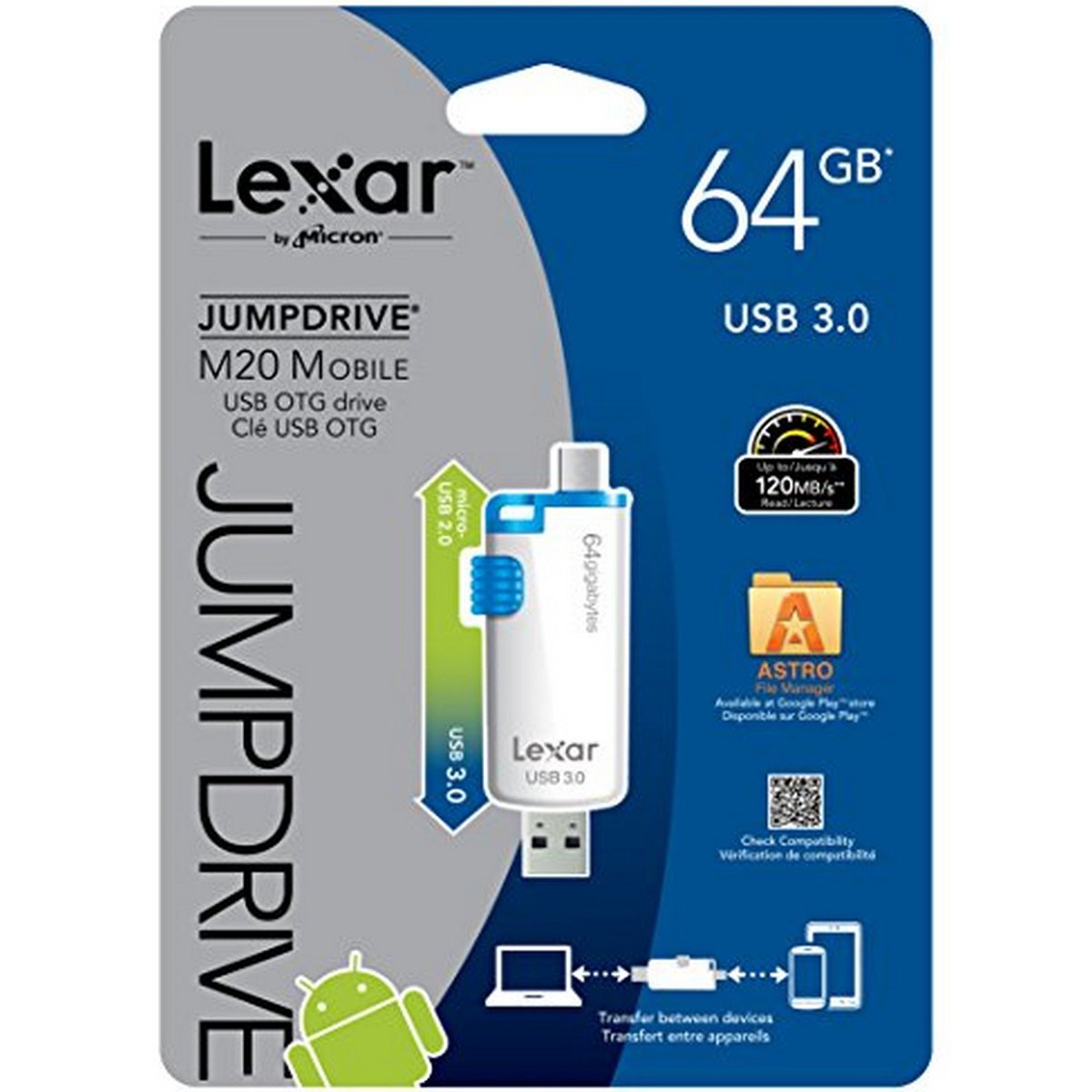 Lexar Jump Drive Micro USB lash Drive C20M-64GBBEU 64GB