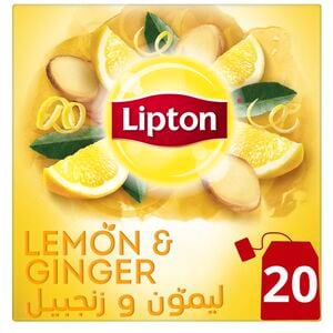 Lipton Herbal Infusion Tea Lemon & Ginger 20 Teabags