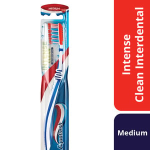 Aquafresh Intense Clean Interdental Toothbrush Medium Assorted Color 1pc