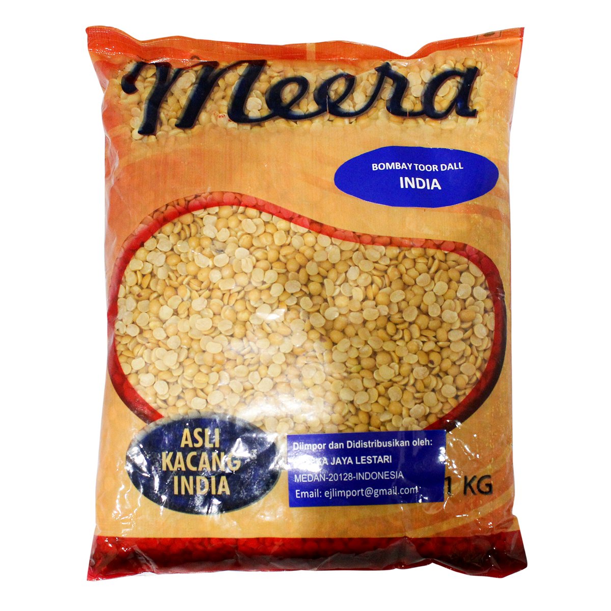 Meera Bombay Toor Dall India 1kg