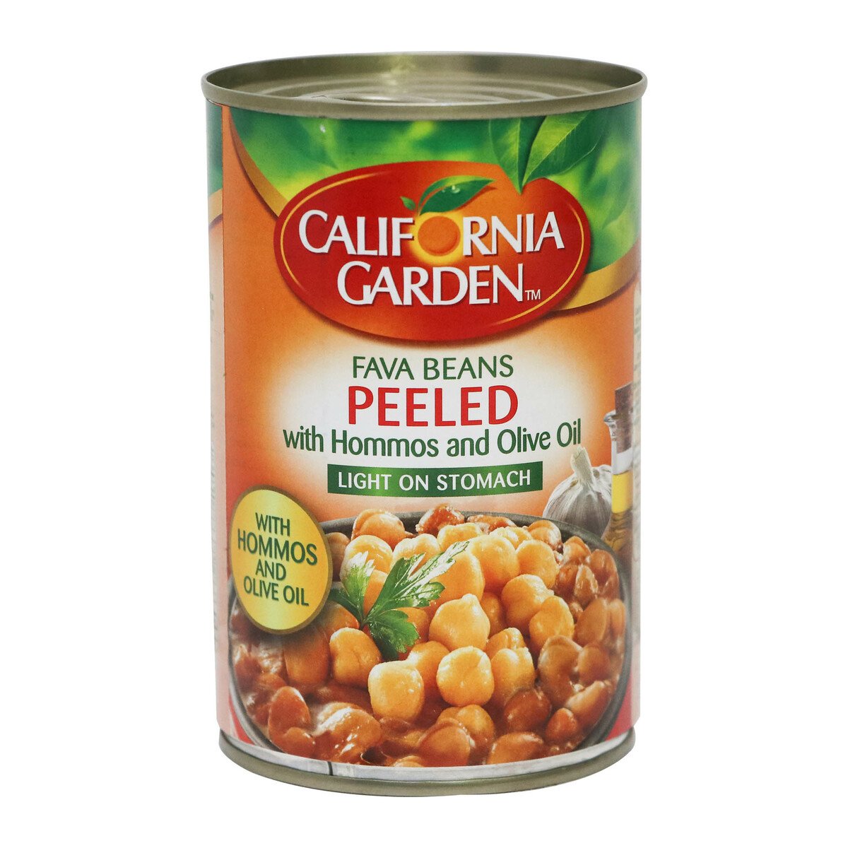 اشتري قم بشراء حدائق كاليفورنيا فول مقشر مع الحمص وزيت الزيتون 450جم Online at Best Price من الموقع - من لولو هايبر ماركت Canned Foul Beans في الامارات