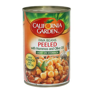 California Garden Beans Peeled with Hommos and Olive Oil 450 g