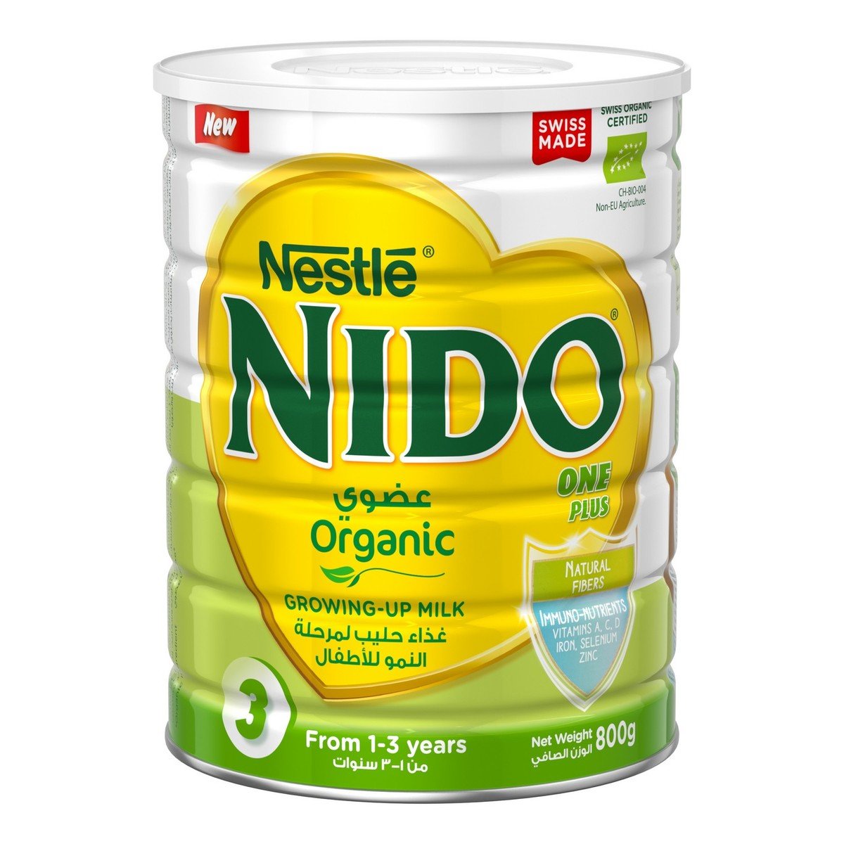 Nestle Nido One Plus Organic Growing Up Milk Powder From 1-3 Years 800 g