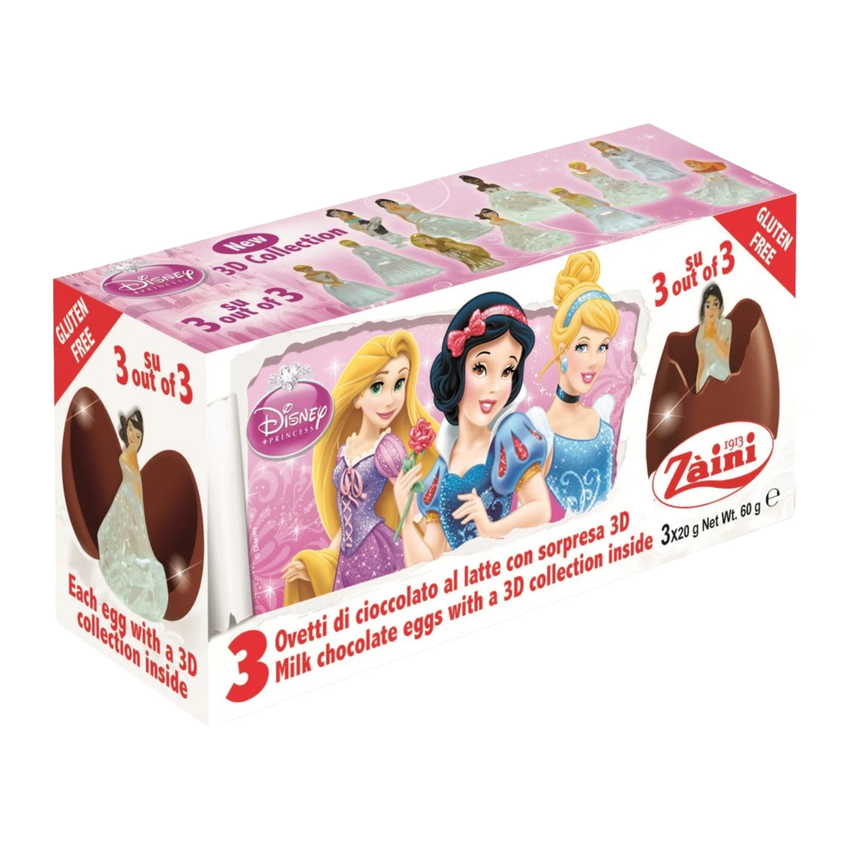 Zaini Milk Chocolate Egg Princess 3X20g