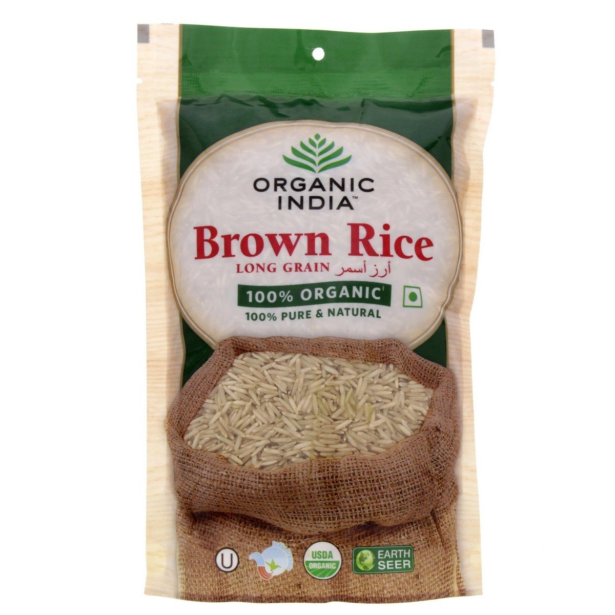 Organic India Long Grain  Brown Rice 500 g