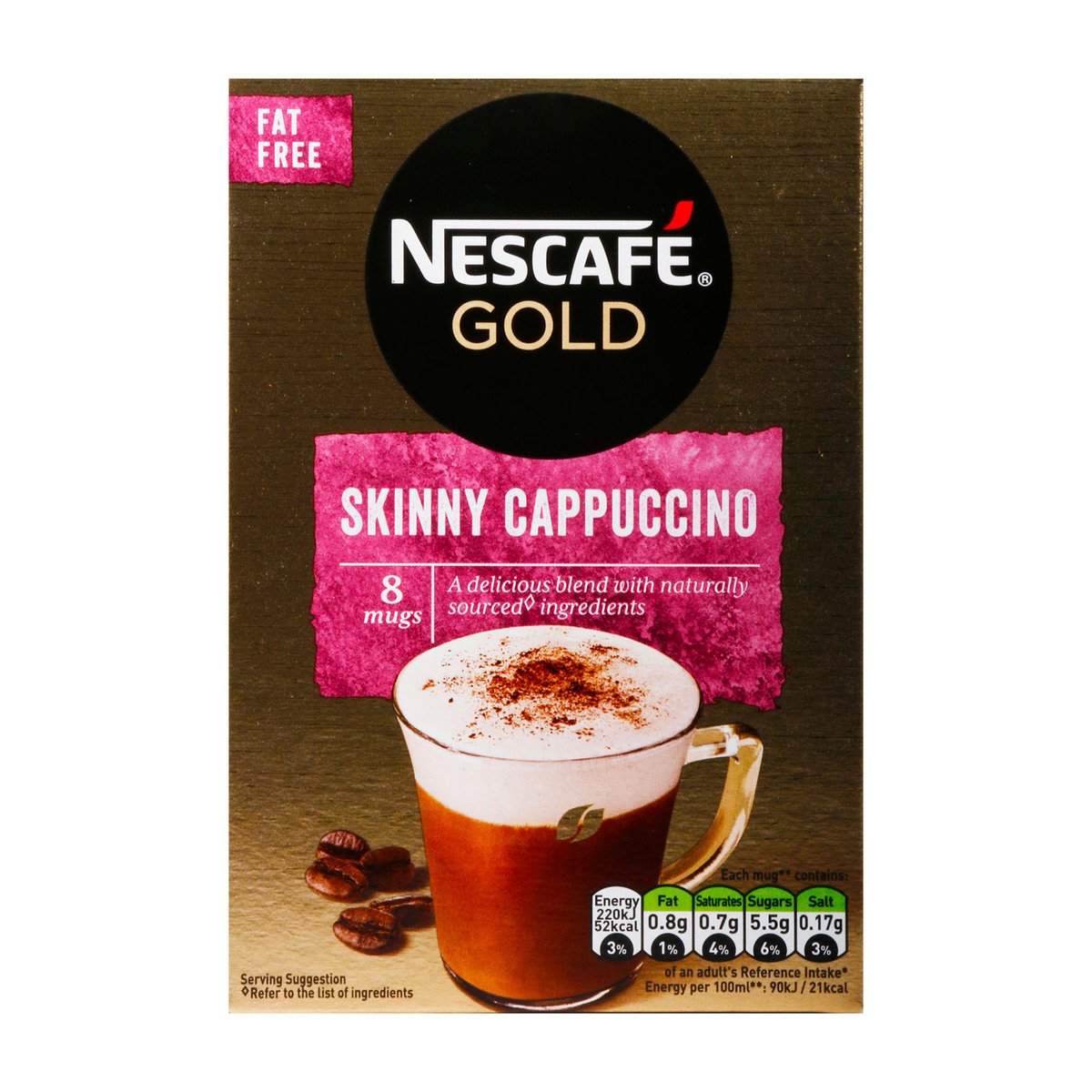 Nescafe Cafe Menu Cappuccino Skinny 8 x 14.5 g