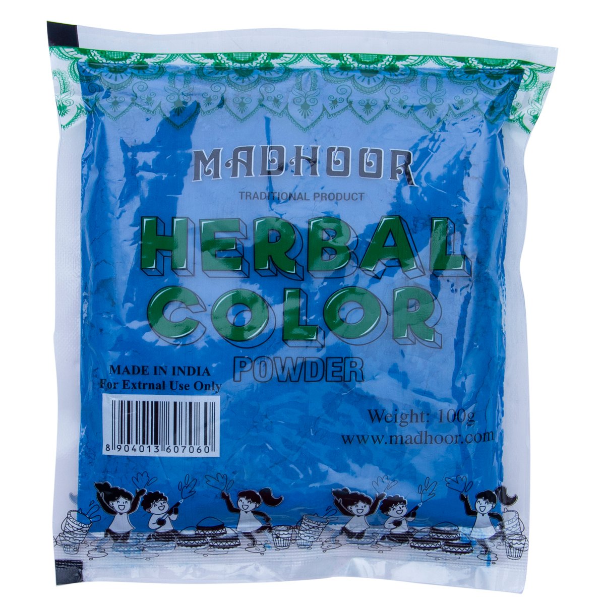 Madhoor Holi Herbal Color Powder 100g Assorted