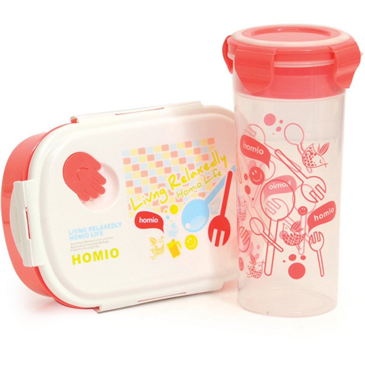 Win Plus Lunch Box + Water Bottle Assorted