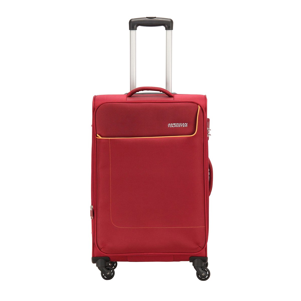 American Tourister Jamaica 4 Wheel Soft Trolley, 66 cm, Red