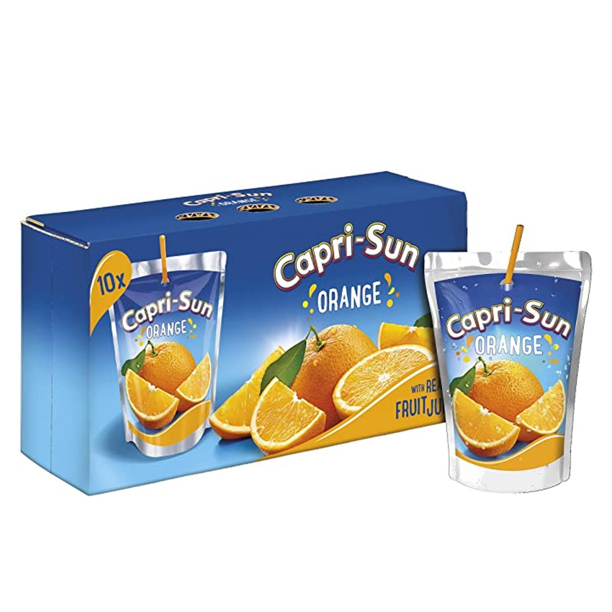 Capri Sun Orange Juice Value Pack 10 x 200ml Online at Best Price, Fruit  Drink Tetra