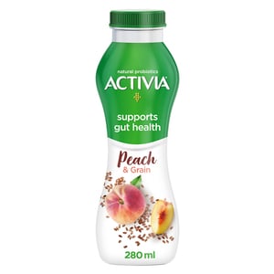 Activia Yoghurt Go Drinkable Peach & Grains 280ml
