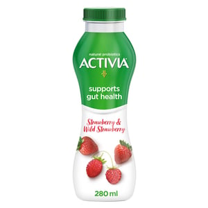 Activia Go Drinkable Yoghurt Strawberry & Wild Strawberry 280ml