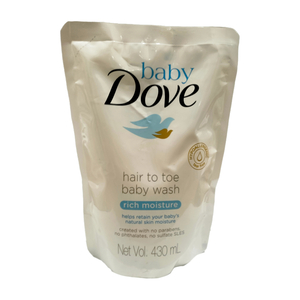 Dove Baby Hair To Toe Rich Moisture 430ml