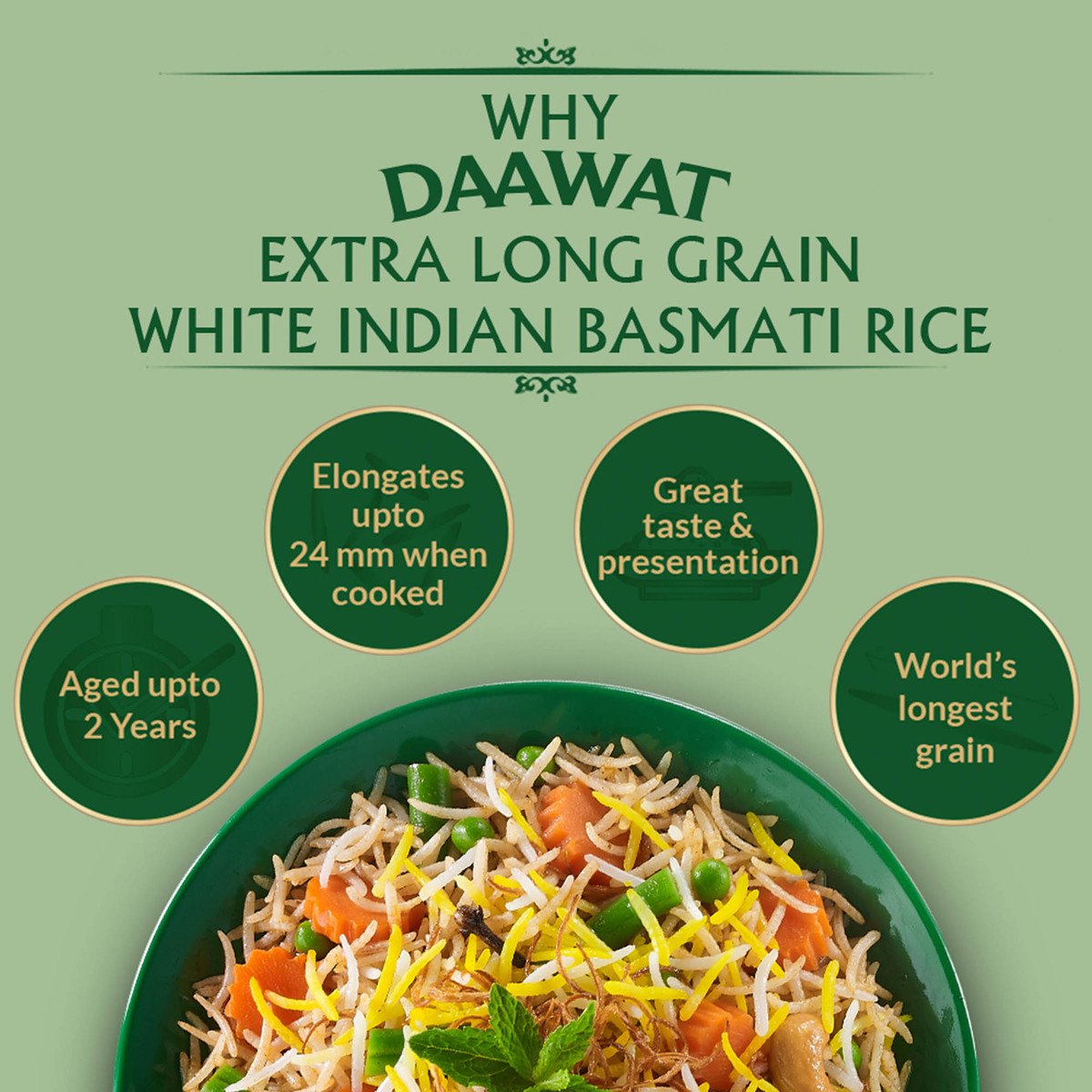 دعوة أرز بسمتي هندي أبيض طويل الحبة عبوة اقتصادية 5 كجم