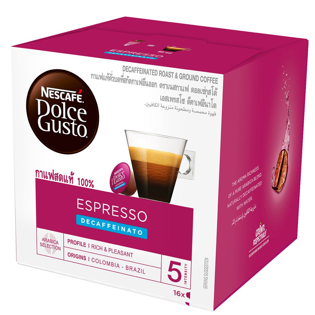 Nescafe Dolce Gusto Espresso Decaffeinato Coffee Capsules 16 pcs