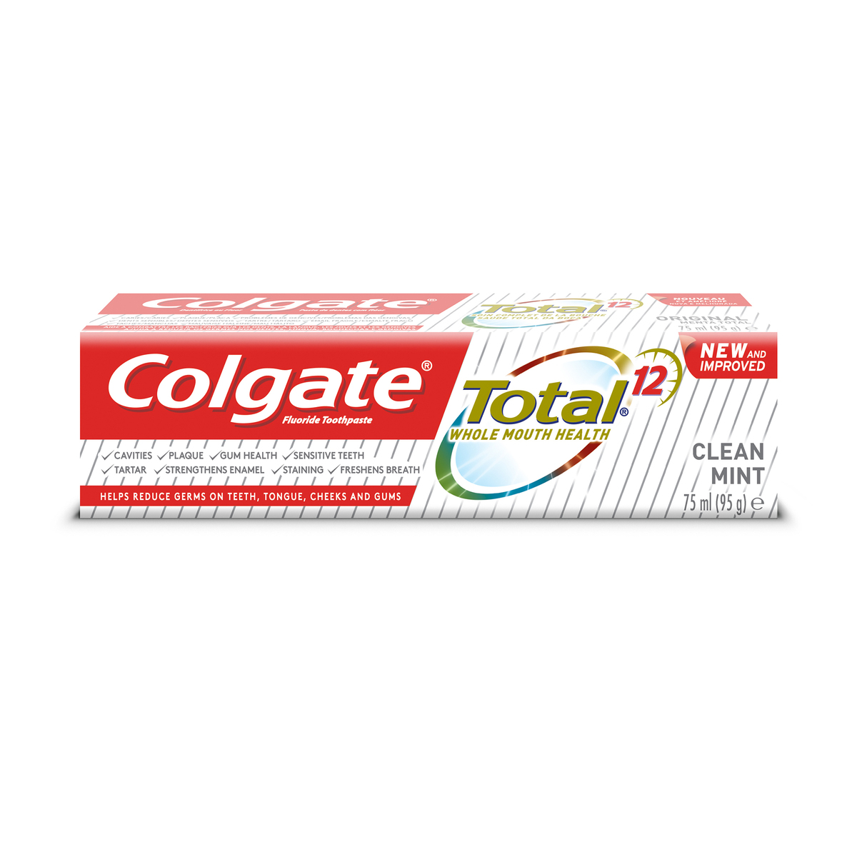 Colgate Fluoride Toothpaste Total Clean Mint 75 ml