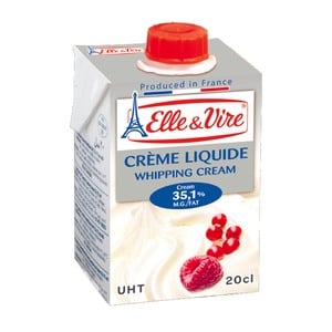 Elle & Vire UHT Whipping Cream 35.1% Fat 200ml