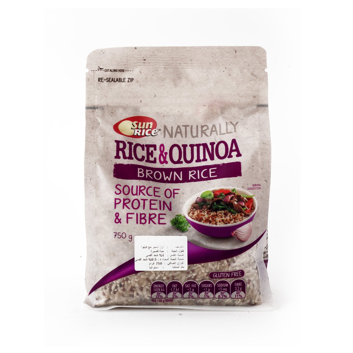 Sun Rice Naturally Rice & Quinoa Brown Rice 750 g